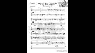 Mis dos vicios - banda carnaval (partitura)  #music #partitura #musica #partiturasonline