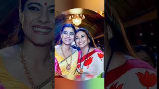 Kajal and Rani Mukerji Best Moments Durga Puja Pandal | #bollywood  | #shortvideo #trending