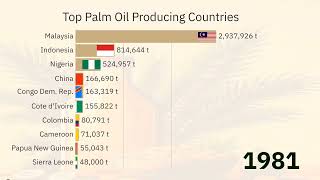 Top Palm Oil Producing Countries 1961-2020