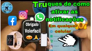 SEU SMART WATCH NÃO CHEGA MENSAGEM DO WHATSAPP?Saiba agora como Resolver 😱👏🏻Fácil e rápido!!