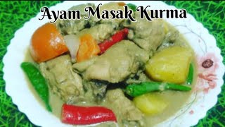 Resepi Ayam Masak Kurma