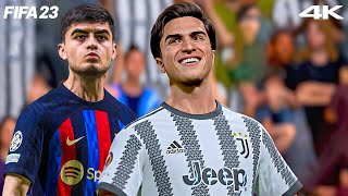 FIFA23 - HISTÓRICO! Barcelona vs. Juventus - UEFA Champions League • PS5 | 4K