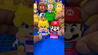 What Happens When Lego Peach Wears LEGO MARIO Suit? #shorts #viral #lego