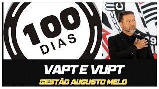 100 Dias da Gestão Augusto Melo no Corinthians, Vapt e Vupt do Coy analisa esse período.