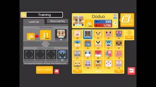 Evolving Doduo into Dodrio in pokemon quest🐤🐤🐤