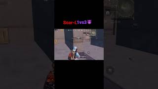 Scar-L 1vs3😈😈#subscribe #shorts #pubgmobile #1vs3clutch