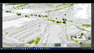 3D Map Viewer Moderm City