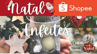 ACHADOS DA SHOPEE  Enfeite De Árvore De Natal | Bolas de Natal | Melhores Bolas de Natal da SHOPEE |