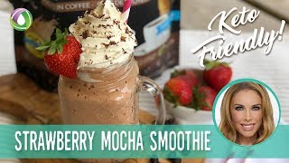 Strawberry Mocha Smoothie Recipe(Sugar-Free & High Protein) Protein Treats by Nutracelle