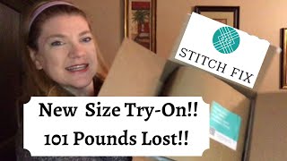 Stitch Fix UnBoxing w/ New SIZE After More Weightloss!! 101 Pounds Down !! Post VSG & Revision 2 RNY