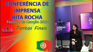 Rita Rocha | Conferência de imprensa SF1 Festival da Canção