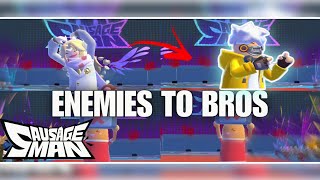 ENEMIES TO BROS 🔥🤣 SS15 GAMEPLAY | SAUSAGE MAN