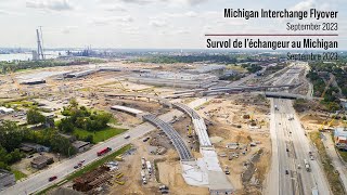 Michigan Interchange Flyover - September 2023 | Survol de l’échangeur au Michigan - septembre 2023