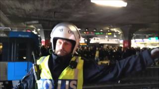 Riot & Pyro - Hammarby vs. AIK (Hammarby vs. AIK Stockholm 27/09/15)