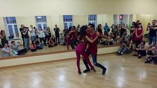 Brazuka 2018 - Michael Boy & Aline Borges - Zouk playing with the bases