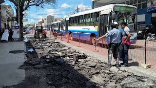 La Municipalidad ejecuta tareas de hormigonado en calle Pellegrini