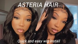 QUICK AND EASY NATURAL LOOKING INSTALL | FRONTAL WIG INSTALL FOR BEGINNERS | FT. ASTERIA HAIR