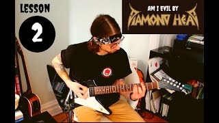 how to play: Am I Evil by Diamond head with tabs