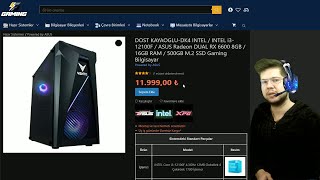 i3 12100f RX 6600 Gamingentr asus Hazır sistem incelemesi