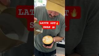 LATTE ART🔥 beautiful swan 🦢 #latte #coffeeart #baristadaily # #baristalife  #latteart #barista