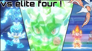 discussing the elite four battles of liko,roy and dot | Pokemon horizons ep 55 & 56