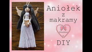 Jak zrobić aniołka (laleczkę) z makramy? Macrame angel, macrame doll