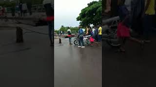 pont ndjili dégât après la pluie