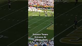 Houston Texans Entrance At Lambeau Field