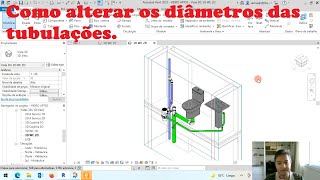 Aula 13 Revit MEP como alterar o diâmetro de tubulações, corrigindo a ventilação