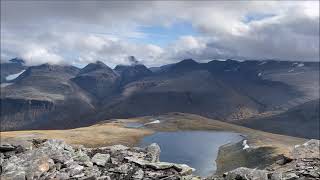 sarek nationalpark utsikt från tielma typ