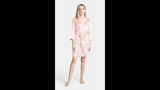 Short Silk Robe for Women | ElleSilk