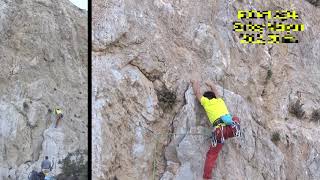 Demir Yumruk 7a, VIII Tırmanıcı: Resul Bayrak Manisa Sarıkaya Kaya Tırmanışı Rock Climbing Turkey