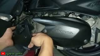 cara pasang cover/blok cvt vario 160