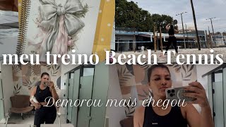 VLOG COMO É MEU TREINO DE BEACH TÊNNIS, PLANNER 2025 CHEGOU