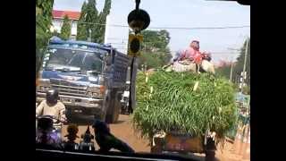 the crowded roads of Cambodia