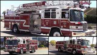 Cathedral City FD. Truck 1, Engine & Medic 2 / Engine 413 Reserve & Medic 3 Responding -Week1&2