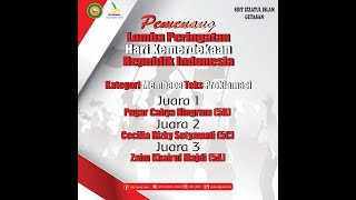 Juara Membaca Teks Proklamasi Kelas 5