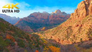 Zion National Park Autumn 4K | Desert Relaxation | Utah