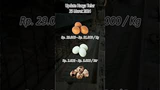 Update Harga Telur 25 Maret 2024