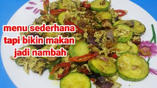 tumis zucchini telor