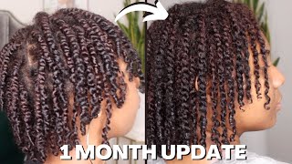 1 Month Loc Update | Two Strand Twist Starter Locs | First Wash