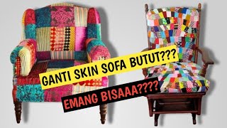 IDE KREASI PERCA JADI COVER SOFA CANTIK AESTETIK TAPI MURAH MERIAH