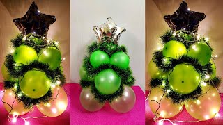 DIY Balloon Christmas Tree | Mini Balloon Christmas Tree Tutorial | How To Make Christmas Tree