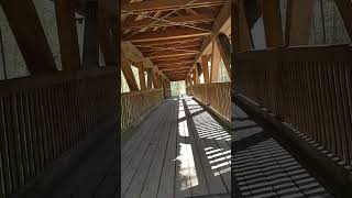 I ❤ Austria - beautiful handcrafted wooden bridge #relaxing #walk #forest #travel #iloveaustria