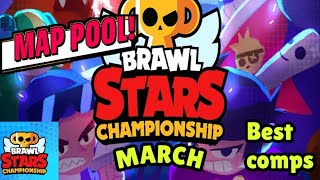 Brawl Stars March monthly championship challenge map pool| #shorts