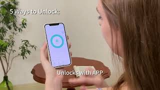 TENON K8 CERRADURA INTELIGENTE-TUYA WIFI APP/HUELLA/CODIGO/TARJETA/NFC/LLAVE