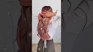 Beautiful hairstyle tutorial 😘💖#easy hairstyle for beginners 🥰💕#shorts