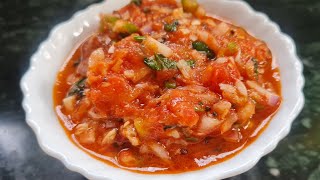 15. मिन. तयार होणारी टोमॅटोची चटकदार चटणी | Tomato 🍅 Chatni #trendingrecipe |