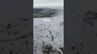 Before & AFTER Snow in the Lancashire fells! ☃️ #forestofbowland