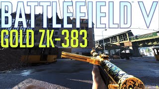 BFV - Golden ZK-383 Gameplay! (NEW SMG)